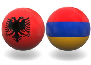 Albania-Armenia-flags