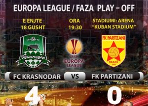 Krasnodar-Partizani-rezultati